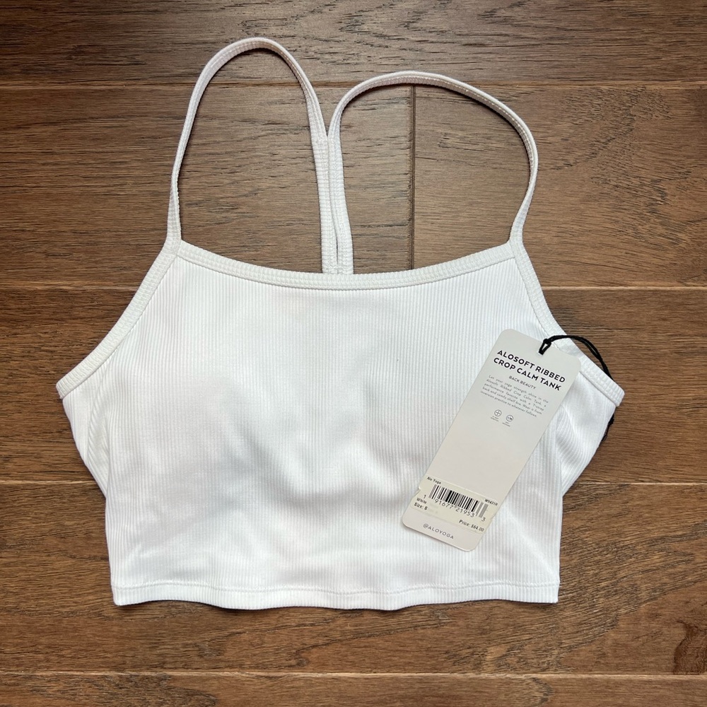 Alo Soft Ribbed Crop Calm Tank